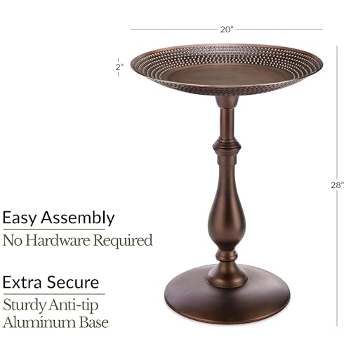 Good Directions Bronze Pedestal Bird Bath