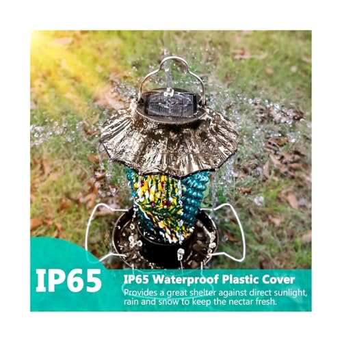 Solar Glass Bird Feeder (Style 2)