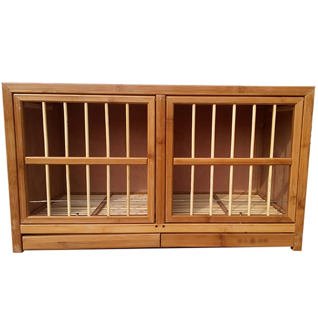 Bamboo Pigeon Cage with Tray