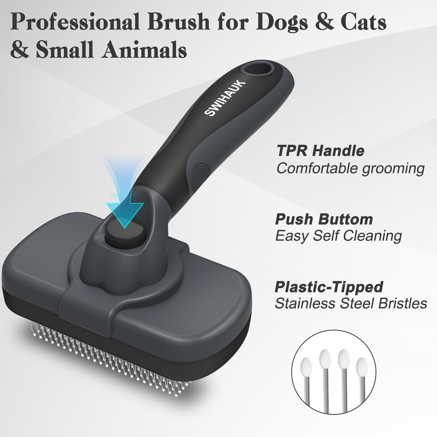 Swihauk Pet Slicker Brush – Blue
