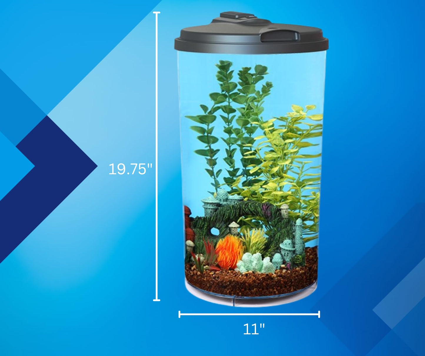 AquaView 360 6-Gal Fish Tank Kit