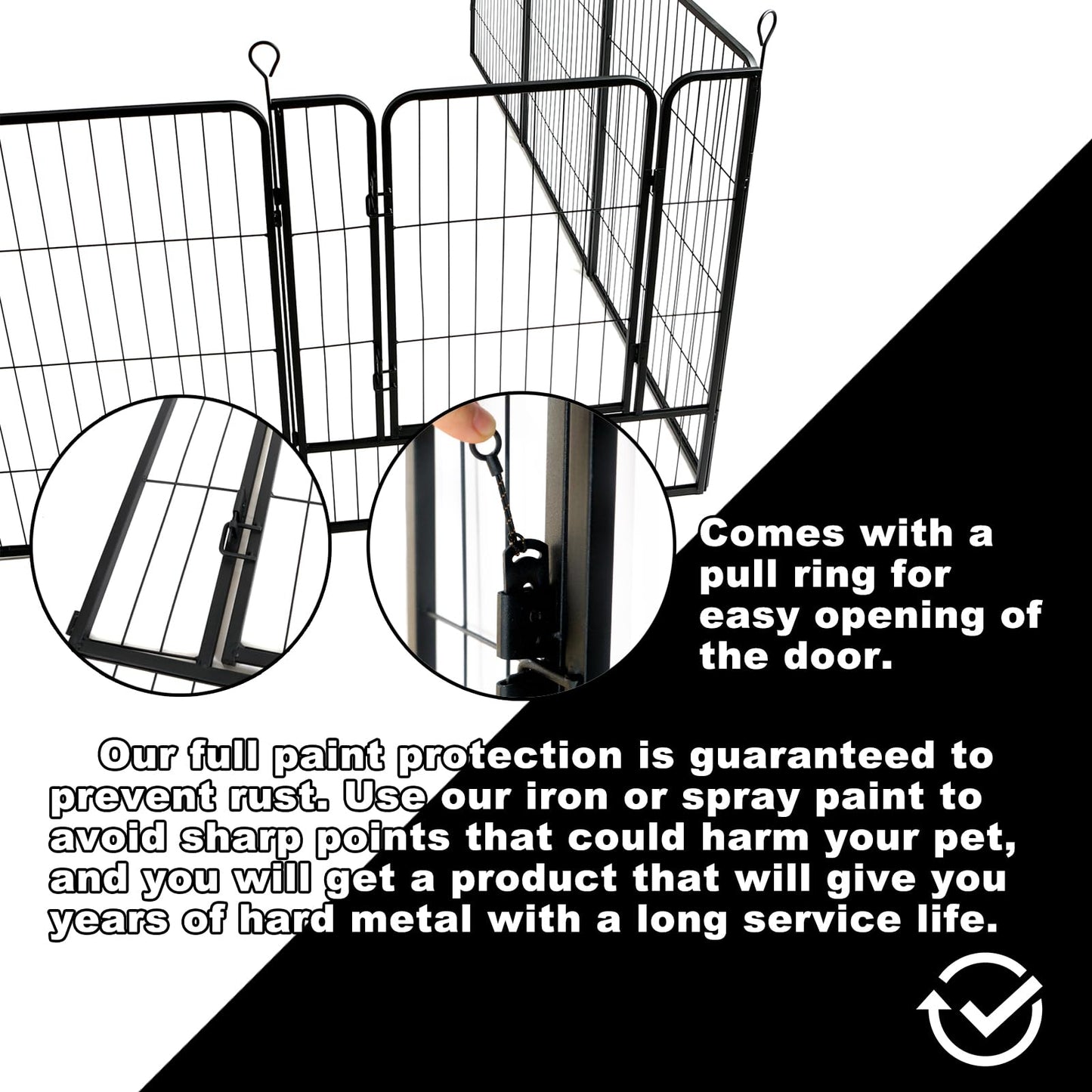 32" Dog Playpen Fence, 24 Panels, 56Ft
