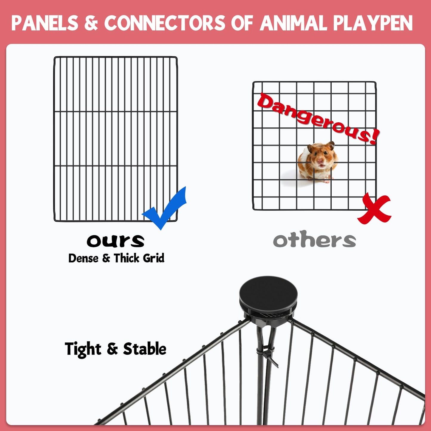 41-Panel Pet Playpen Cage