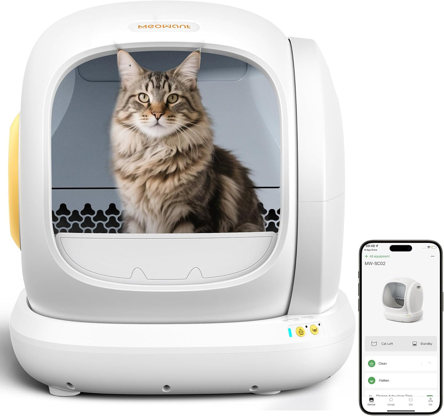 MeoWant Smart Cat Litter Box 75L