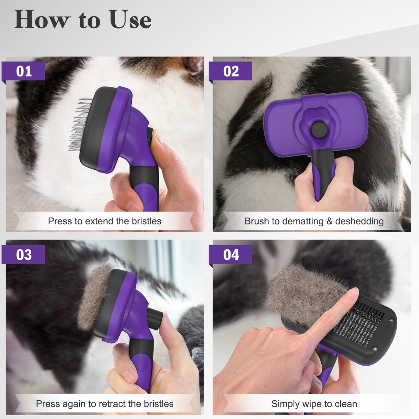 Swihauk Pet Slicker Brush – Blue