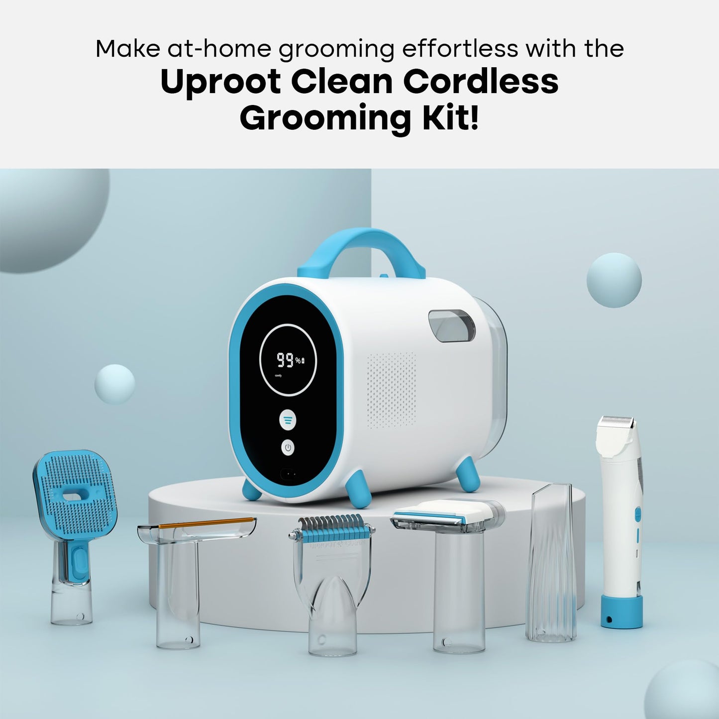 Uproot 7-in-1 Pet Grooming Vacuum Kit
