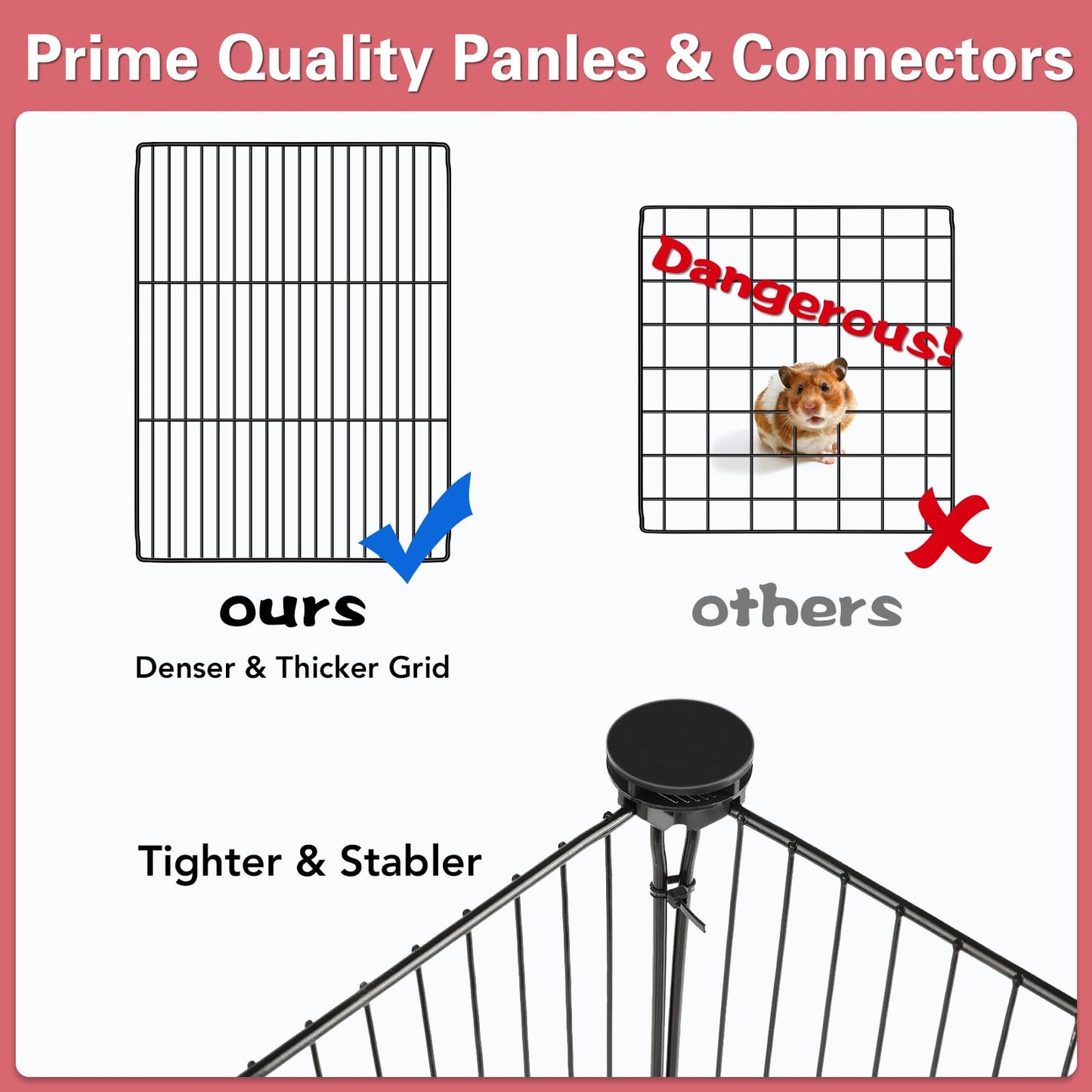 41-Panel Pet Playpen Cage
