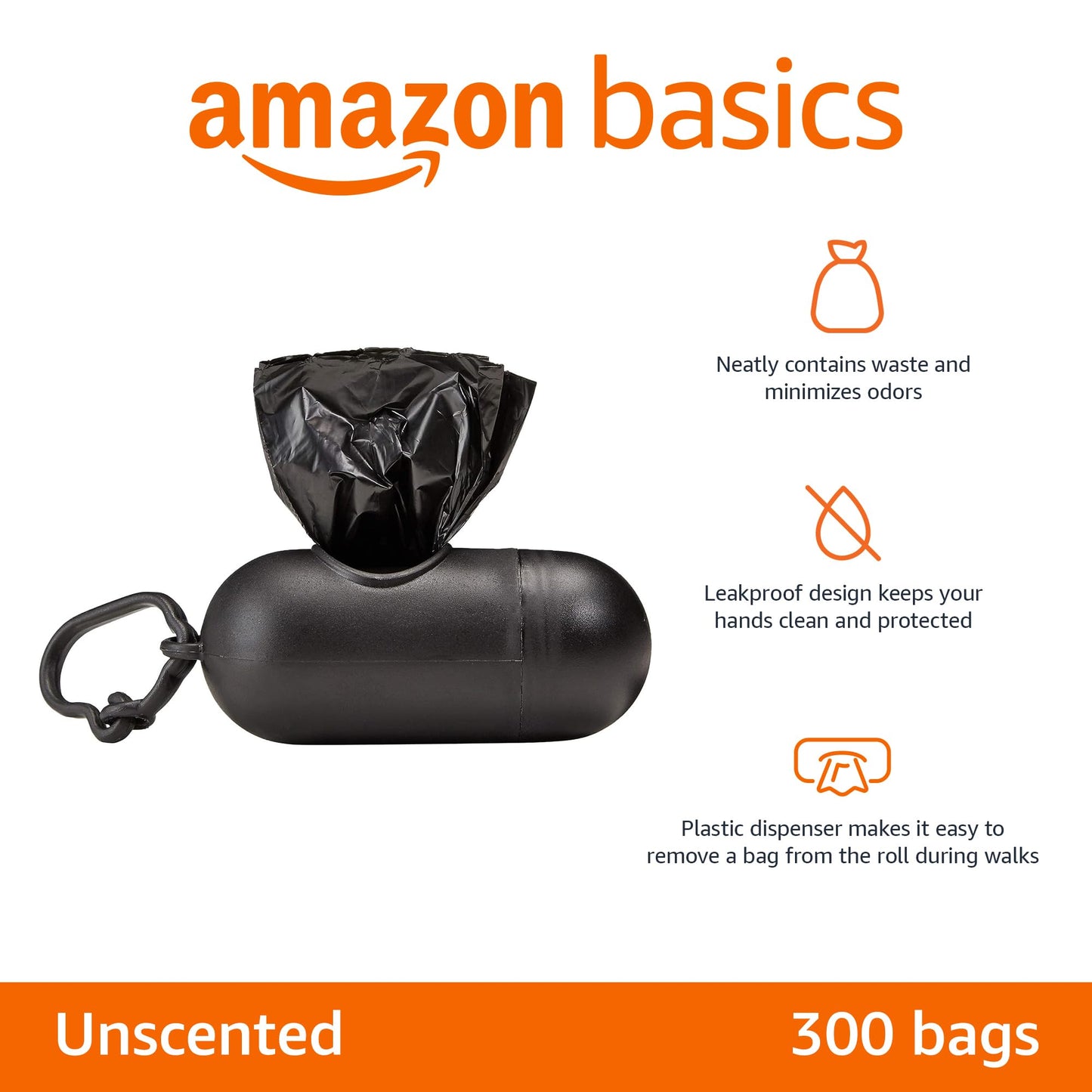 Dog Poop Bags 300ct w/ Dispenser