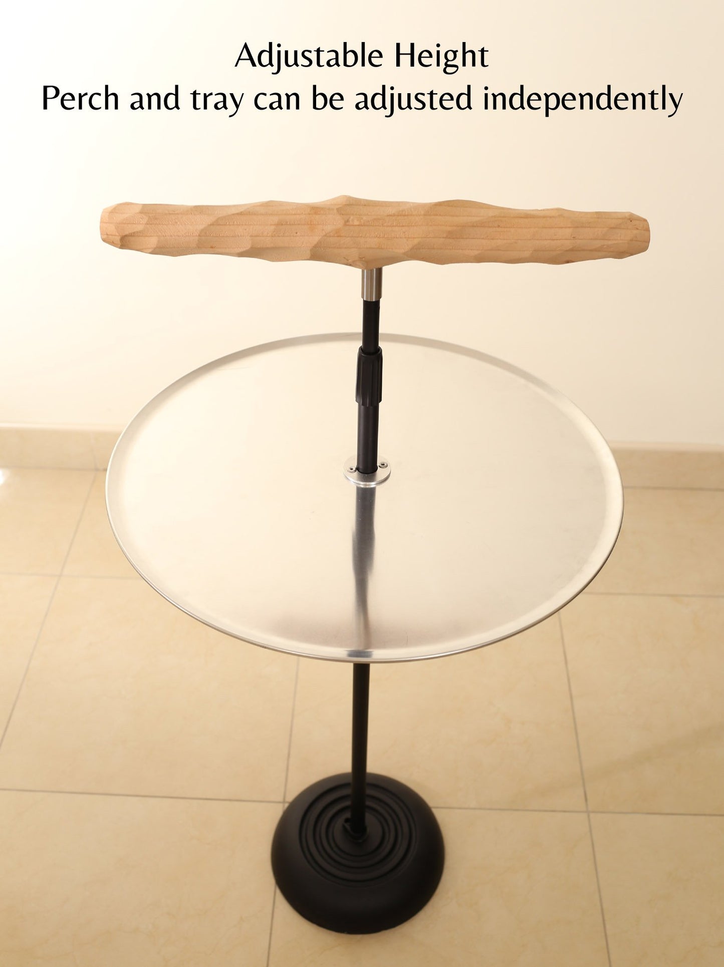 XL Parrot Training Perch with Potty Tray