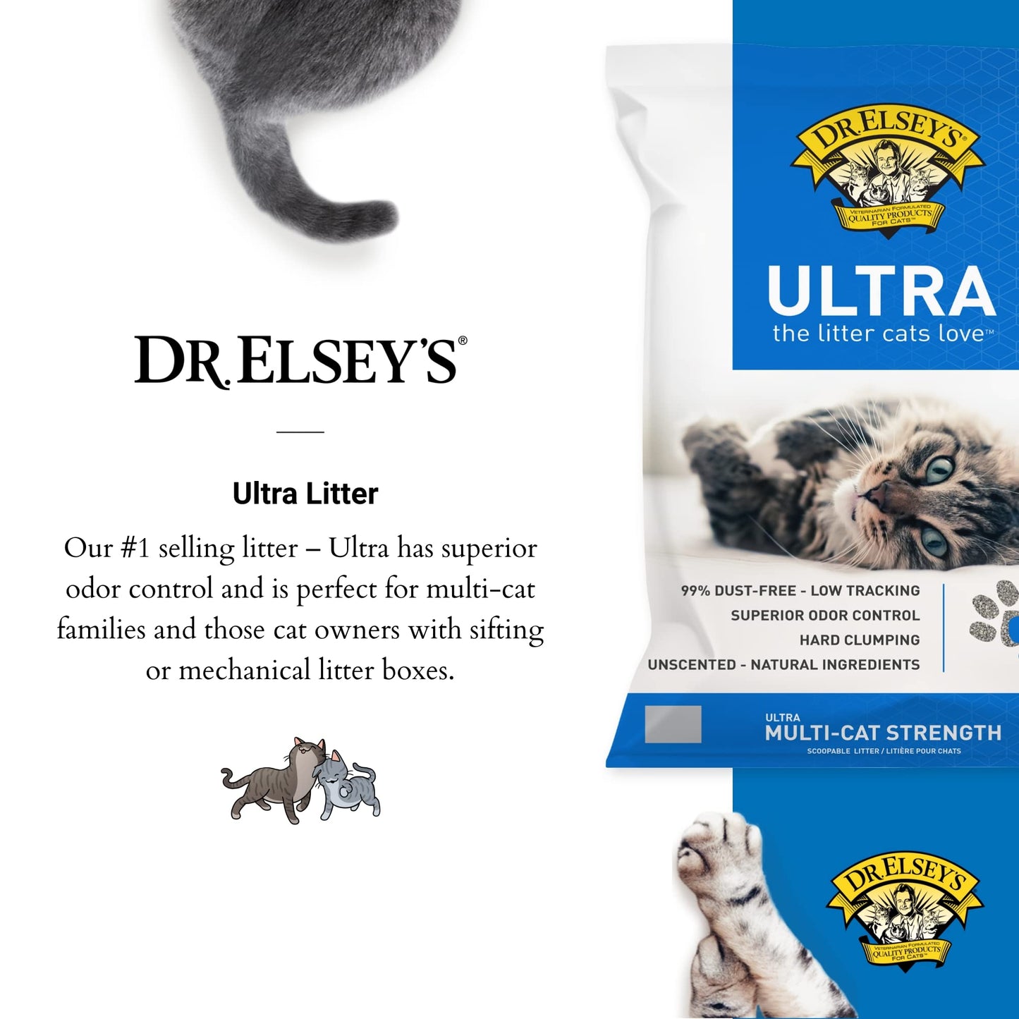 Dr. Elsey's Unscented Cat Litter 40 lb