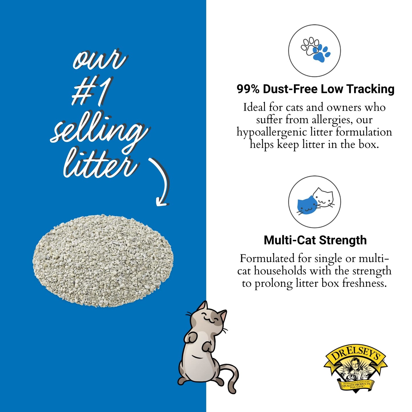 Dr. Elsey's Unscented Cat Litter 40 lb