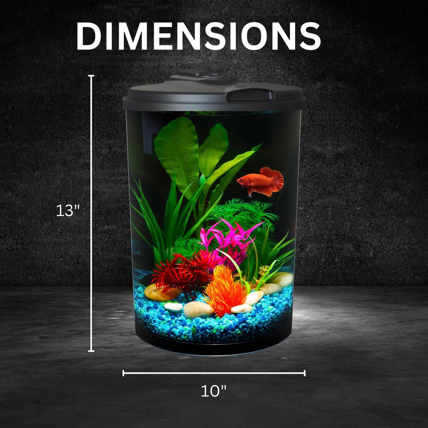 AquaView 360 6-Gal Fish Tank Kit