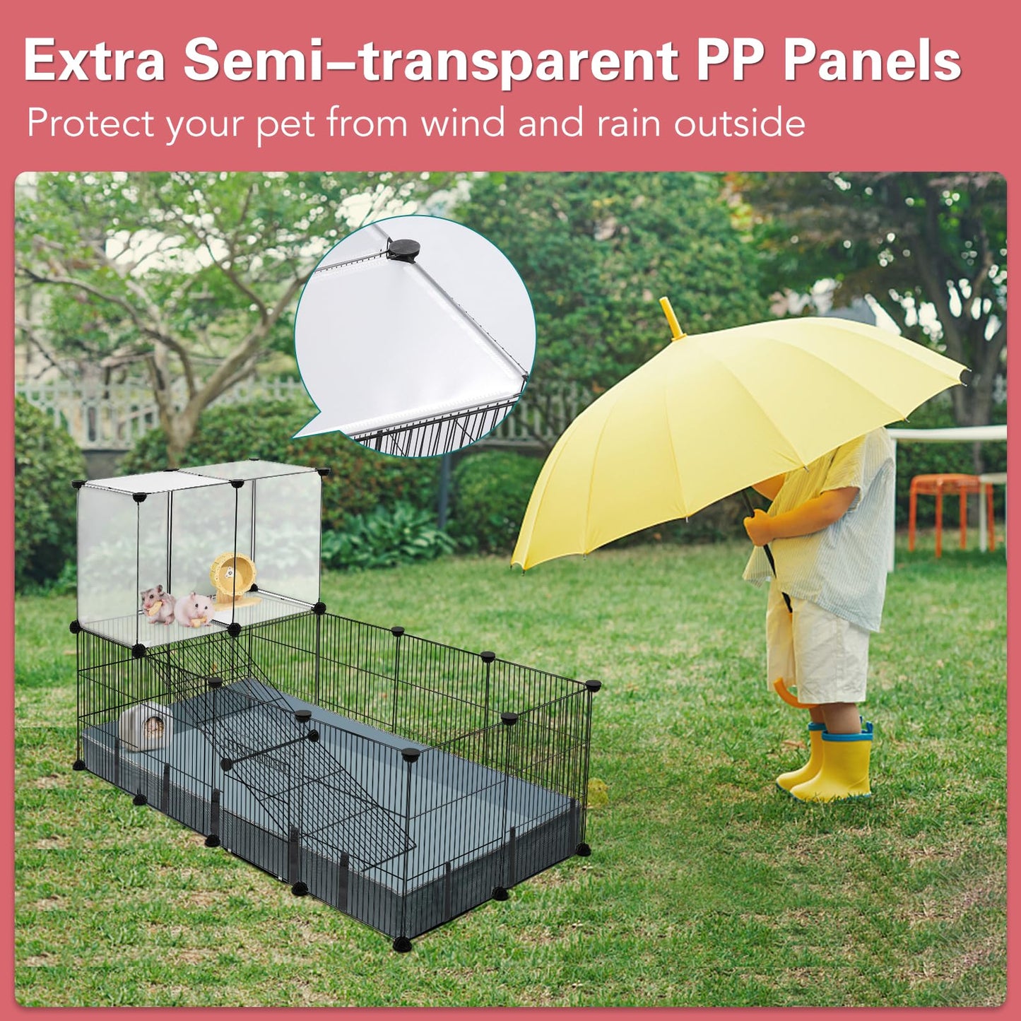41-Panel Pet Playpen Cage