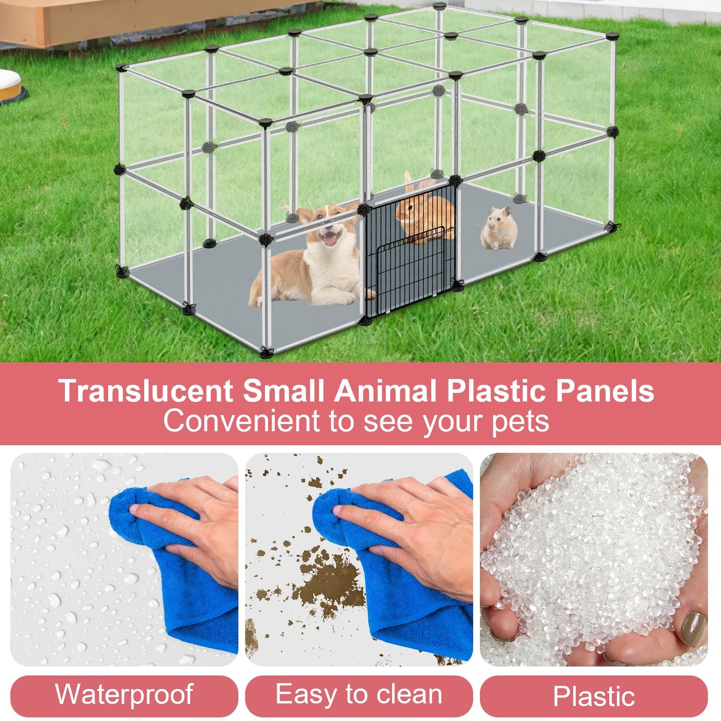 41-Panel Pet Playpen Cage