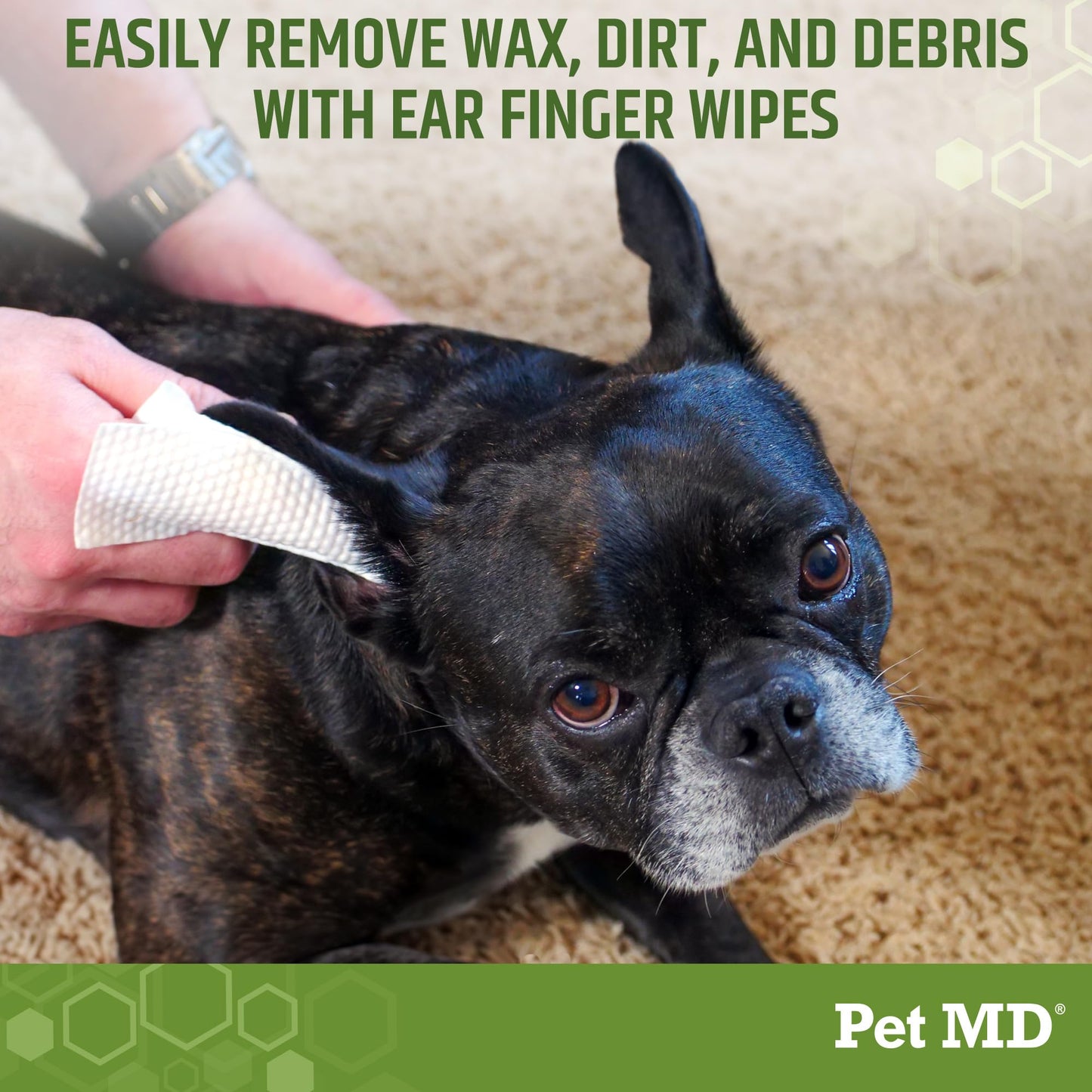 Pet MD Dog Ear Wipes - 100 Count