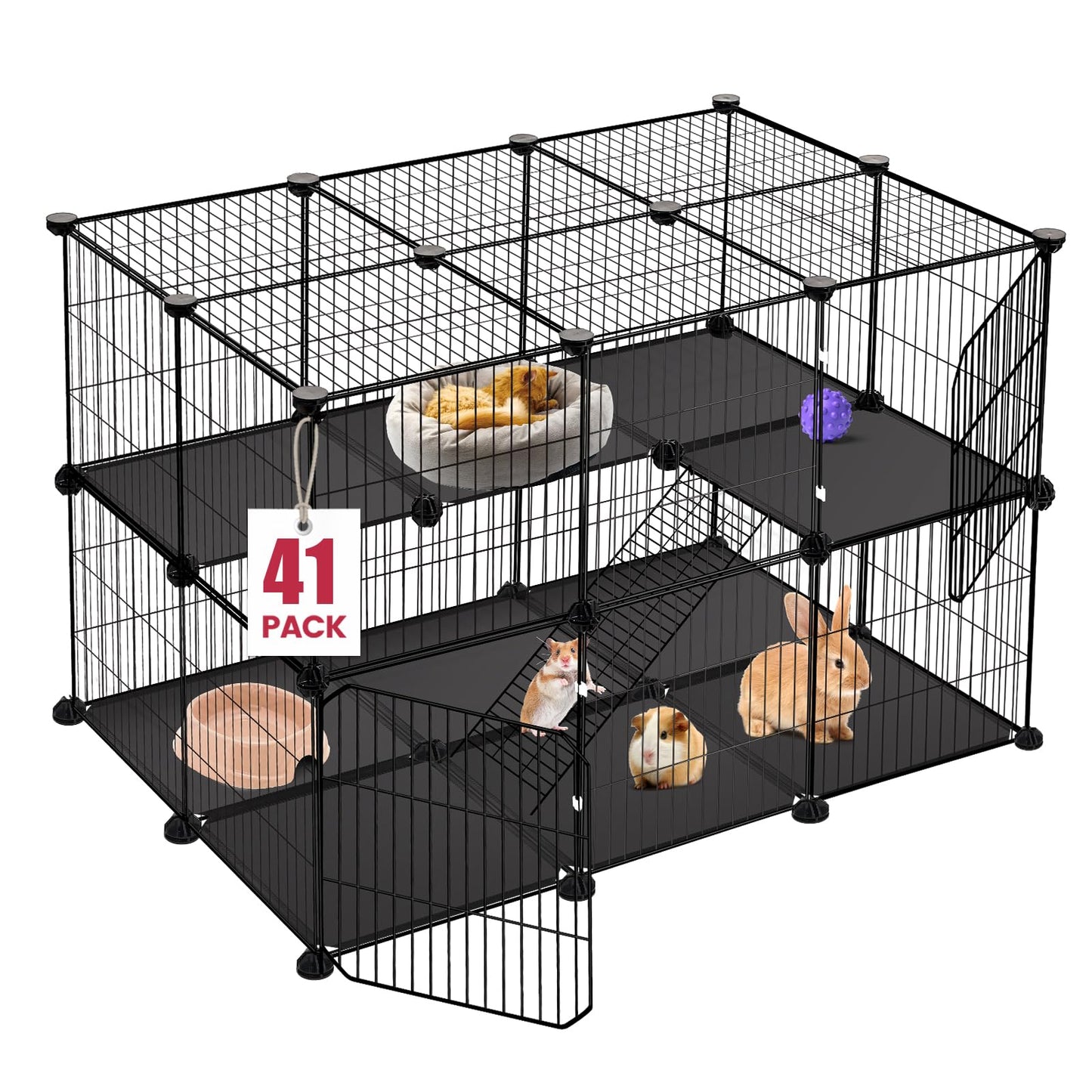 41-Panel Pet Playpen Cage