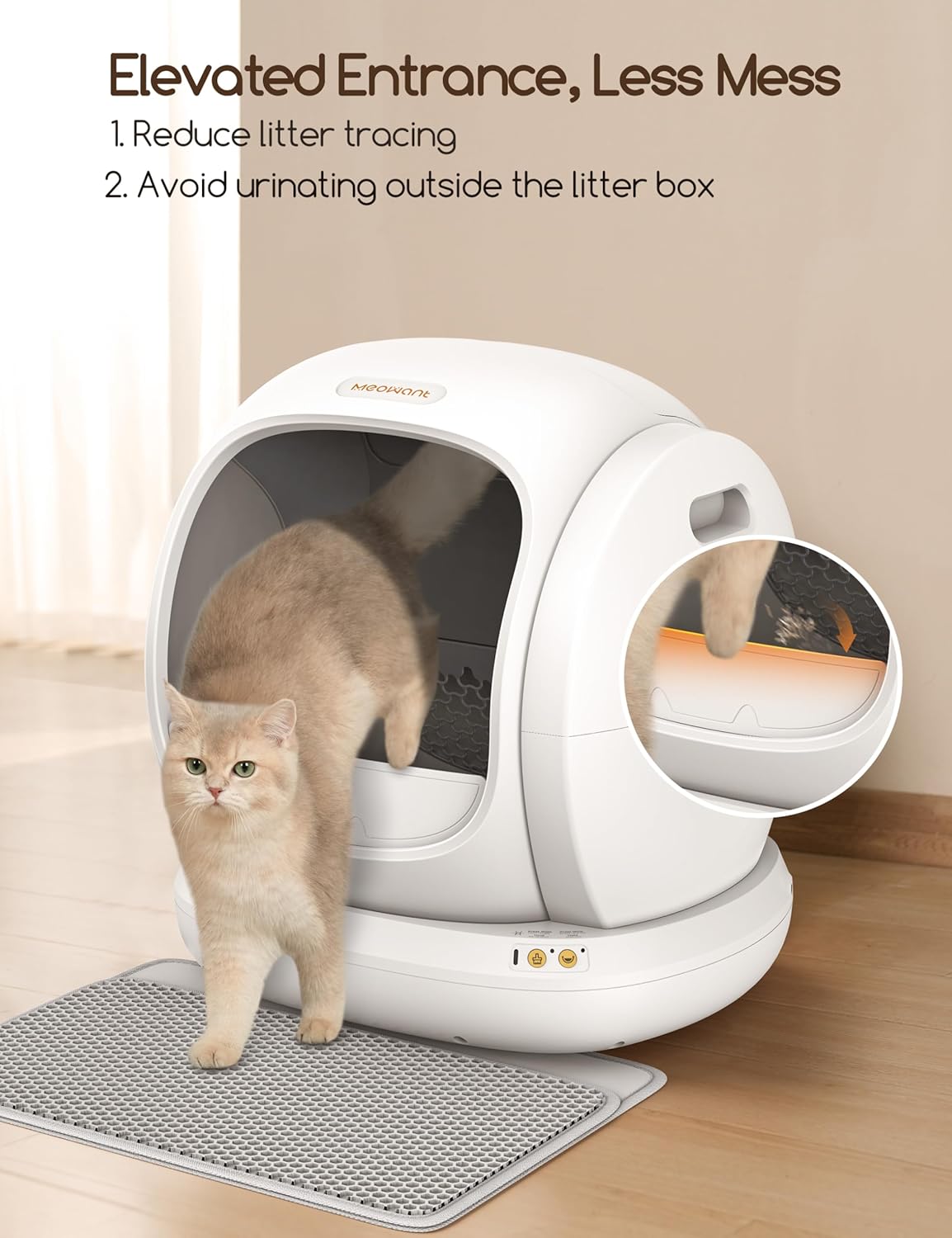 MeoWant Smart Cat Litter Box 75L