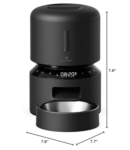 PETLIBRO Auto Pet Feeder, 6 Meals, Black