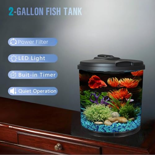 AquaView 360 6-Gal Fish Tank Kit