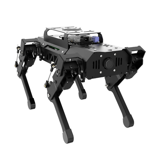 PuppyPi Robot Dog with ChatGPT Large AI Models AI Embodied Intelligence ROS Robotic Dog Vision Scene Voice Understanding SLAM Mapping Navigation Bionic Quadruped Robot, Pro Kit & RaspberryPi5 8GB