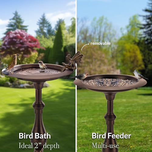 Bronze Buddha Bird Bath
