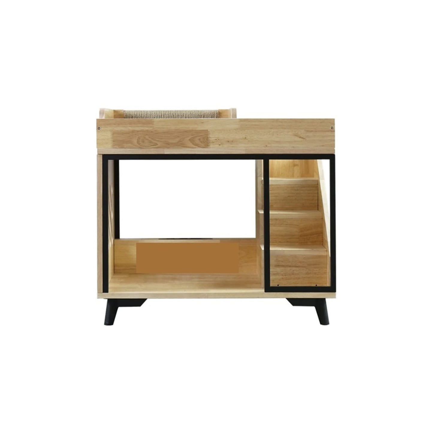 Pet Home Pet House Cat Automatic Feeder Feeding Water Transparent Integrated Homestay Storage Cat Climbing Frame Villa Nest Cat Villa (Color : A)