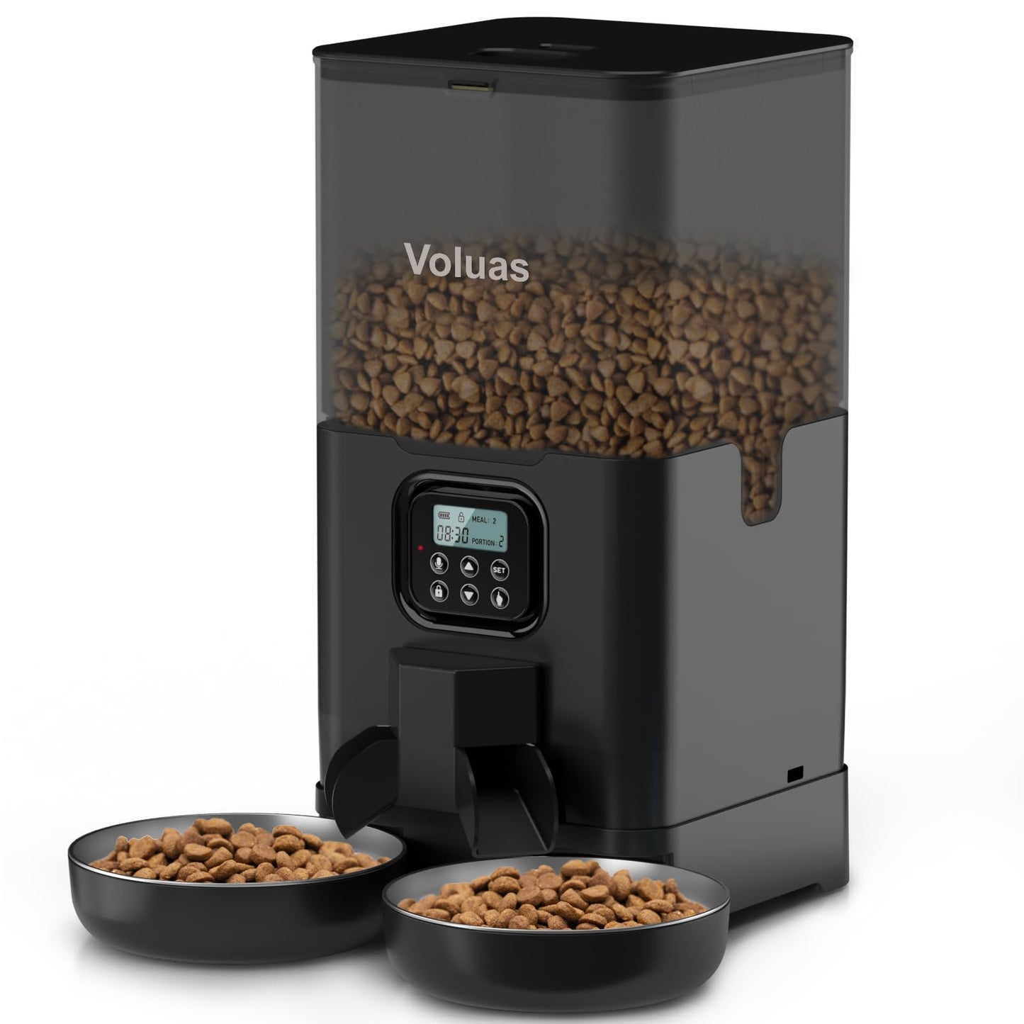Voluas Dual Cat Feeder 6L Timer Bowls