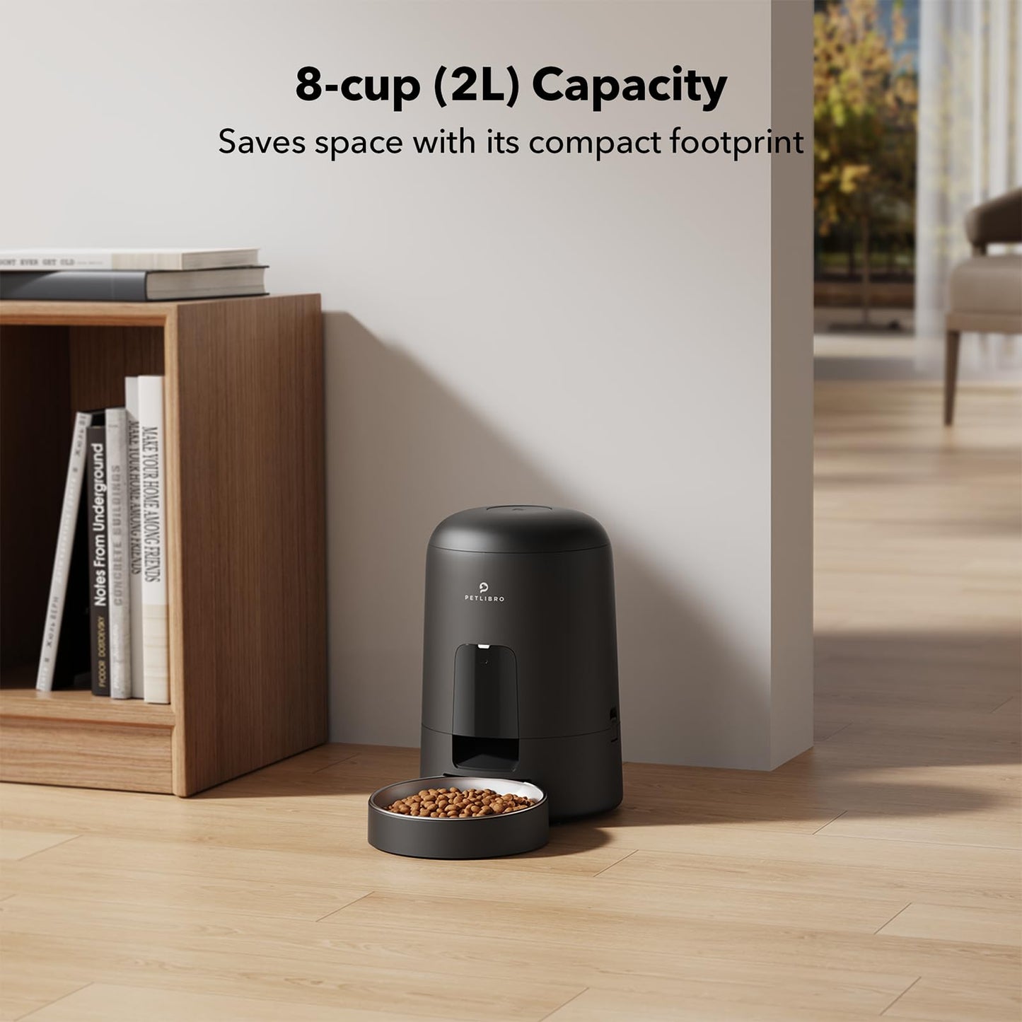 PETLIBRO 2L Wi-Fi Cat Feeder – Black