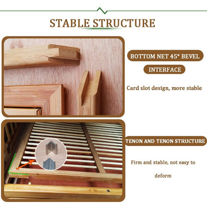 Bamboo Pigeon Cage with Tray