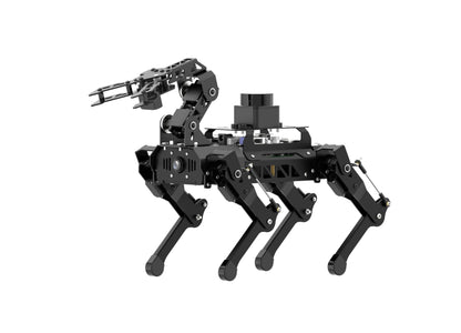 PuppyPi Robot Dog with ChatGPT Large AI Models AI Embodied Intelligence ROS Robotic Dog Vision Scene Voice Understanding SLAM Mapping Navigation Bionic Quadruped Robot, Pro Kit & RaspberryPi5 8GB