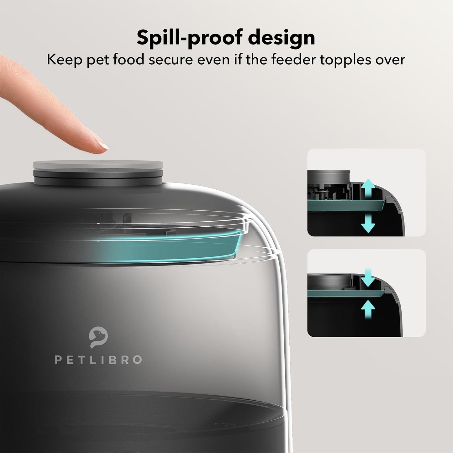 PETLIBRO 2L Wi-Fi Cat Feeder – Black
