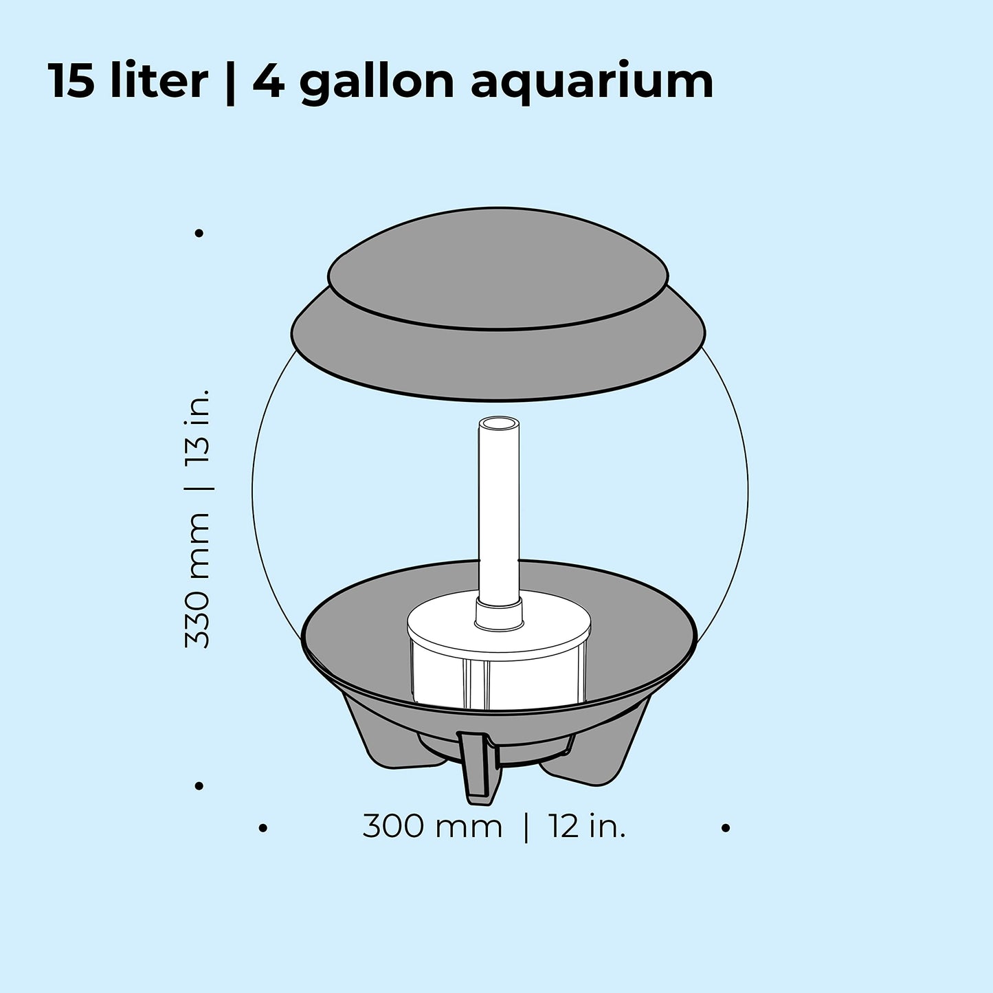 biOrb Halo 15 LED Tank, 4-Gal