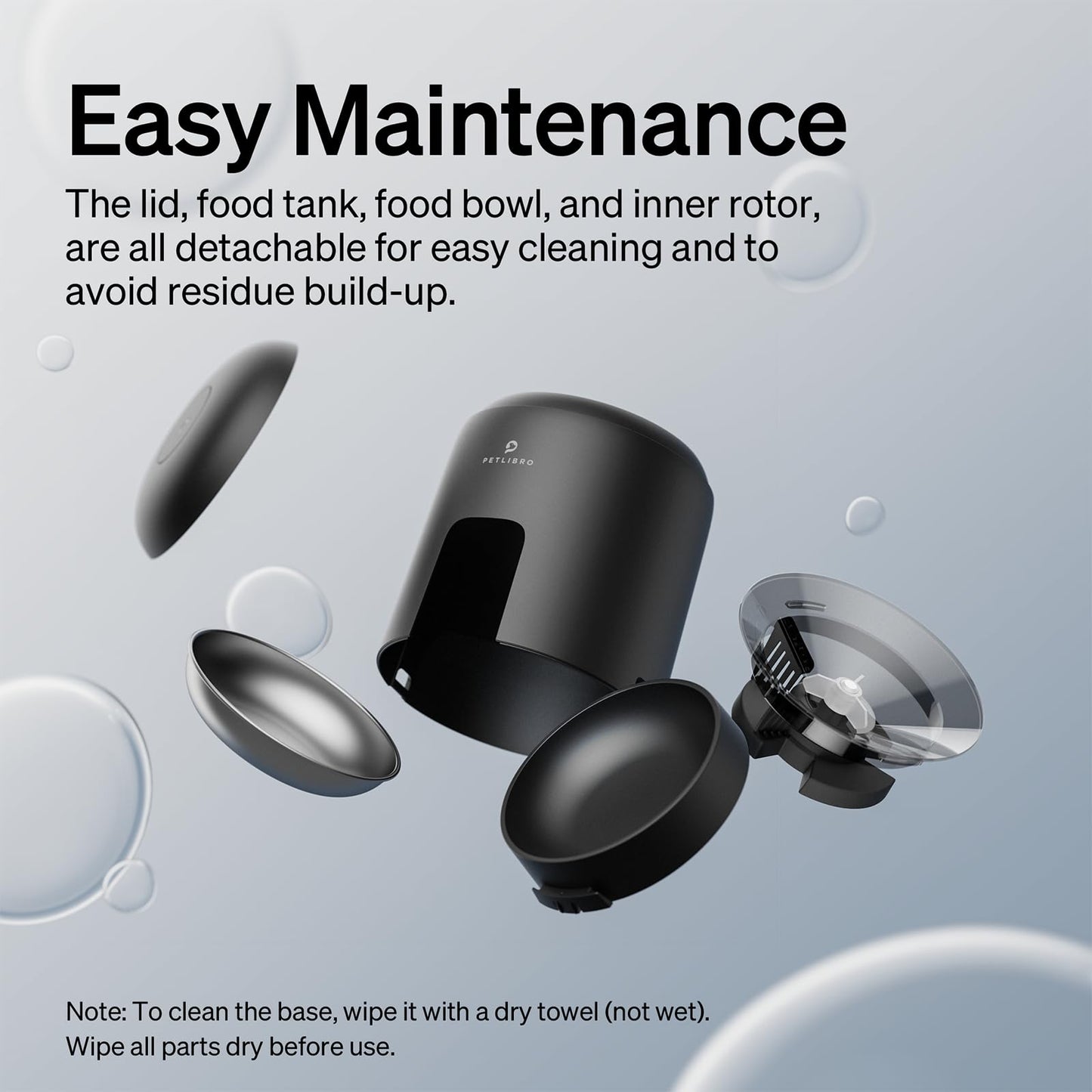 PETLIBRO 2L Wi-Fi Cat Feeder – Black