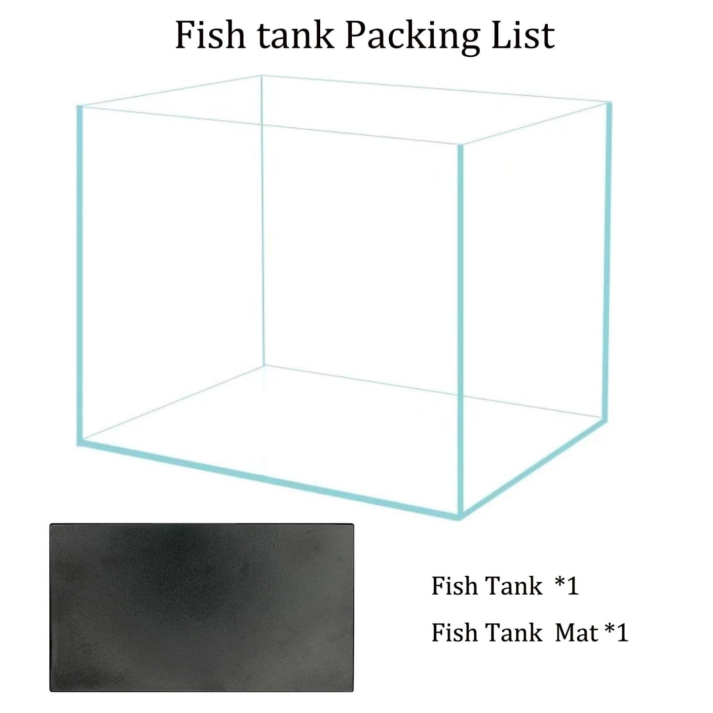 3 Gallon Glass Fish Tank