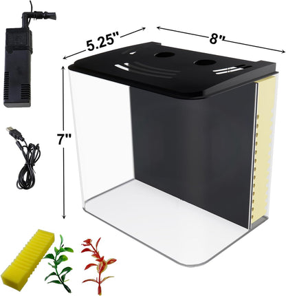 FAQUANEAT 1.2G Betta Tank Kit