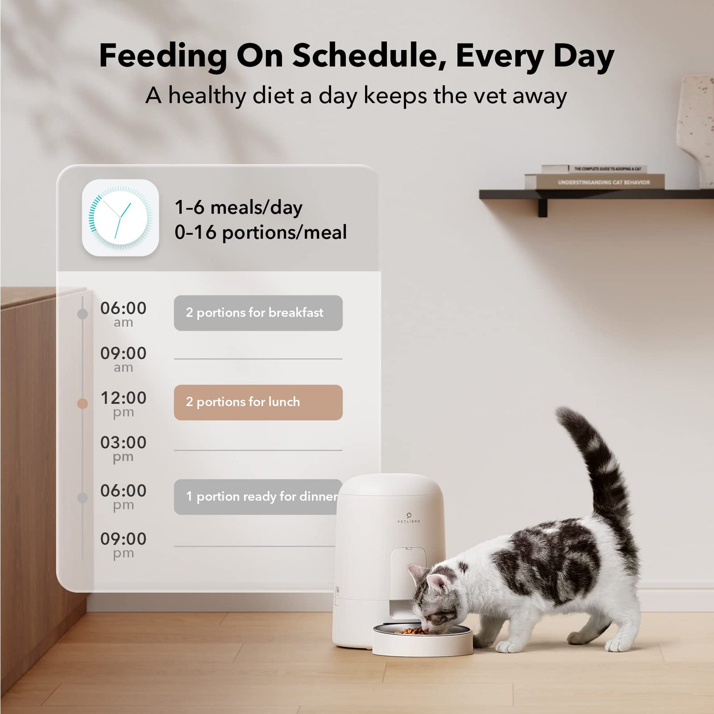 PETLIBRO 2L Wi-Fi Cat Feeder – Black