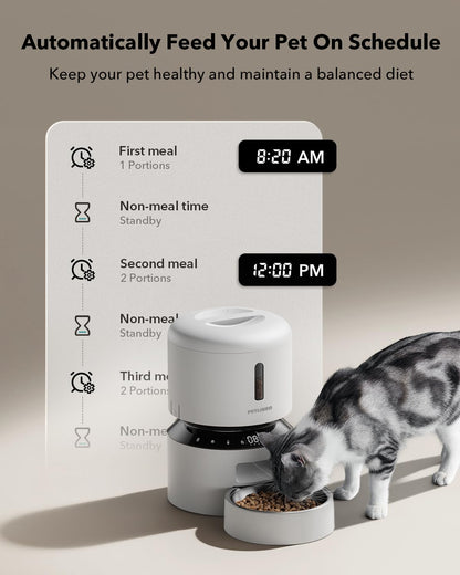 PETLIBRO Auto Pet Feeder, 6 Meals, Black