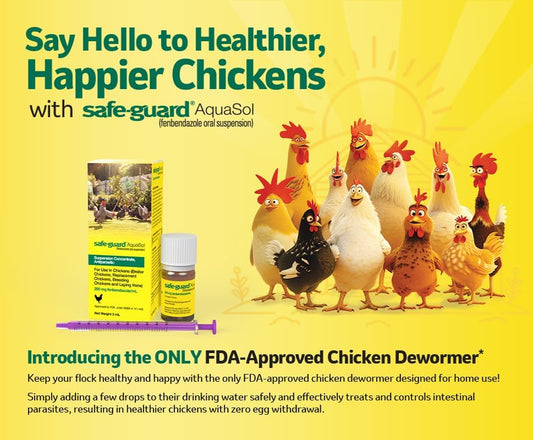Safe-Guard Aquasol Dewormer for Chickens, 3 mL