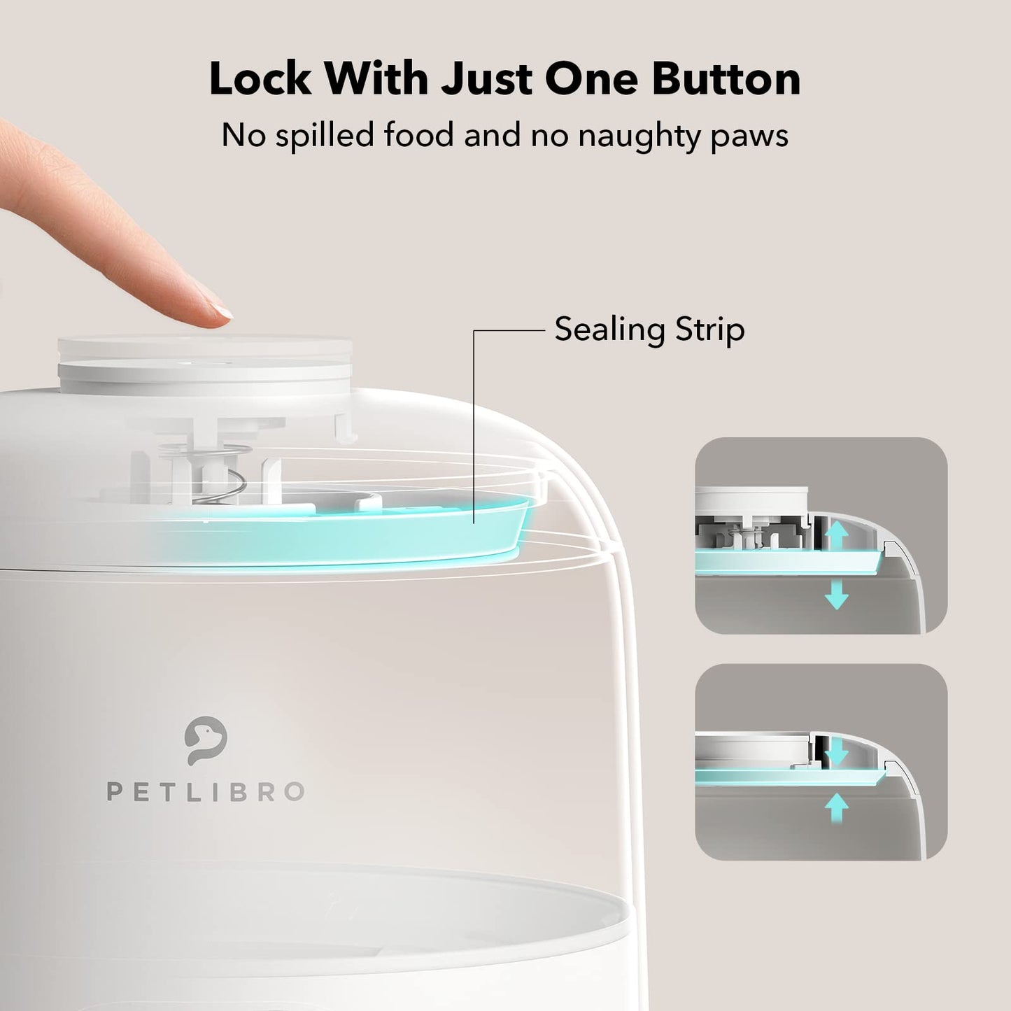 PETLIBRO 2L Wi-Fi Cat Feeder – Black