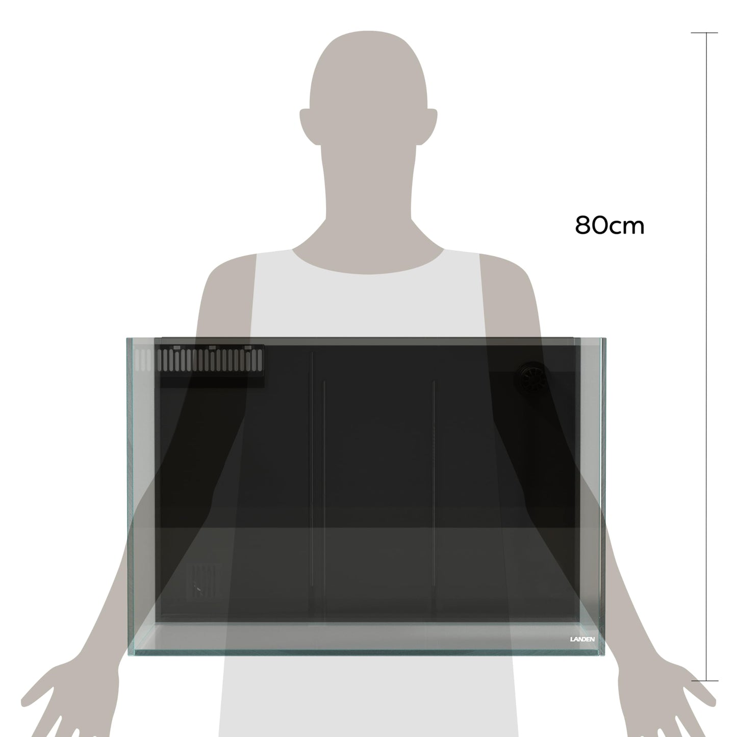 SLanden 60P Rimless Aquarium 26 Gal