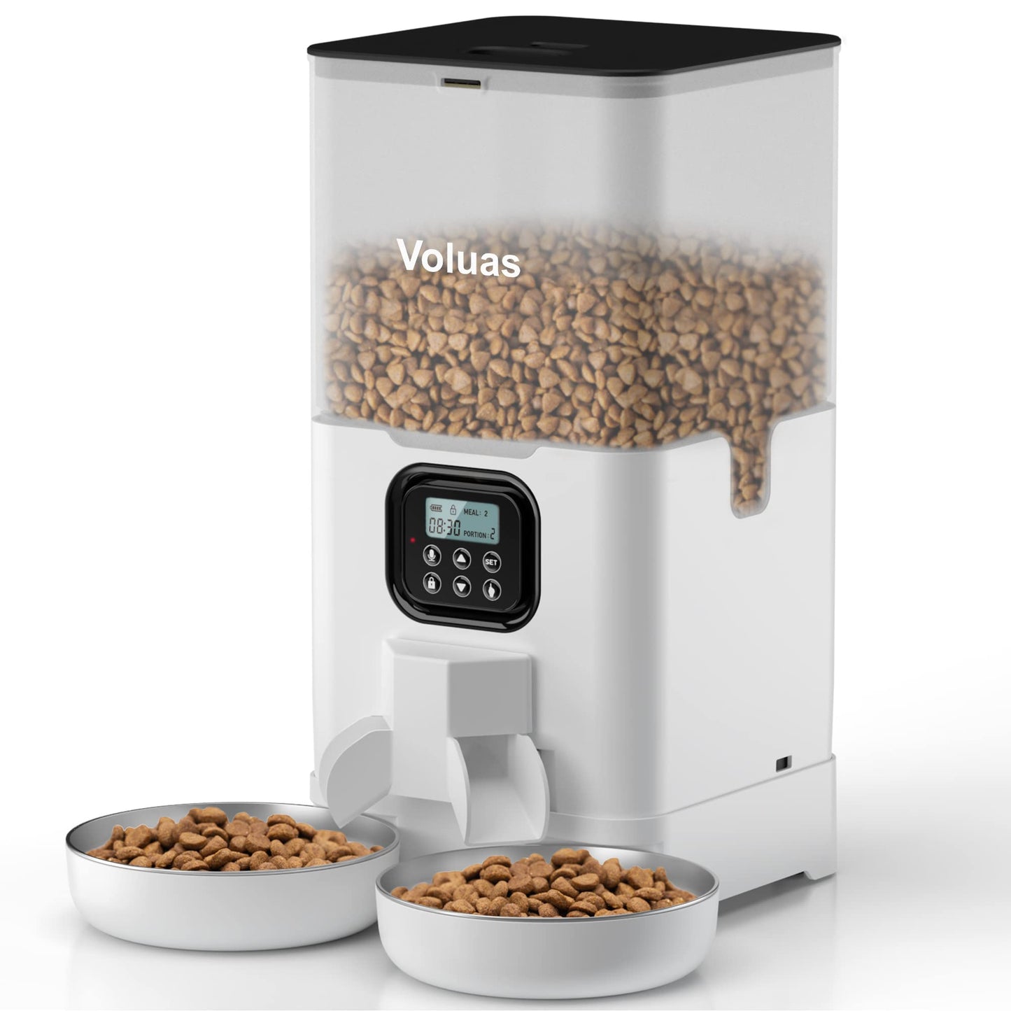 Voluas Dual Cat Feeder 6L Timer Bowls