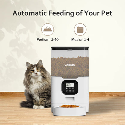 Auto Cat & Dog Feeder with Timer & Voice