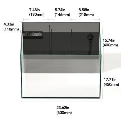 SLanden 60P Rimless Aquarium 26 Gal