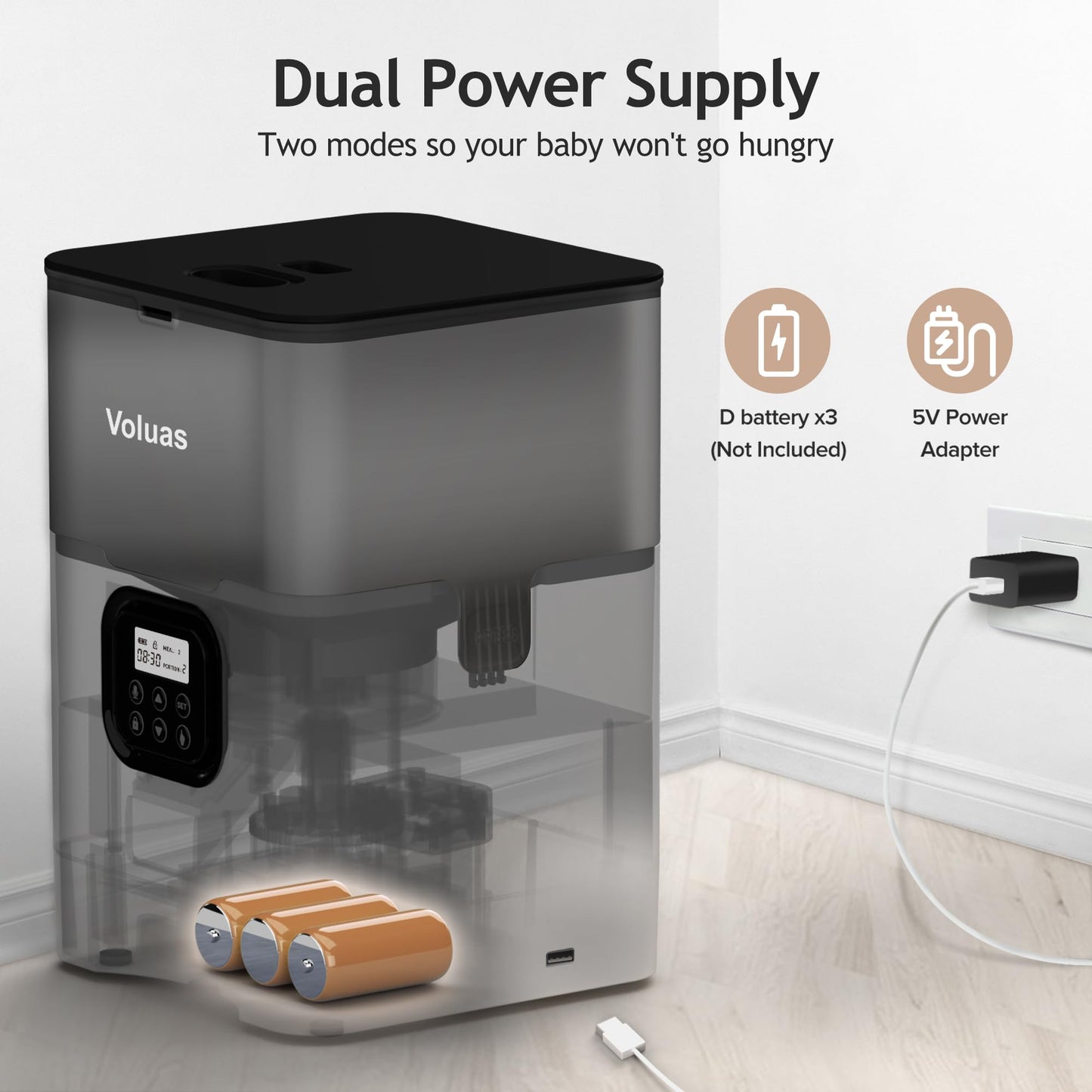Auto Cat & Dog Feeder with Timer & Voice