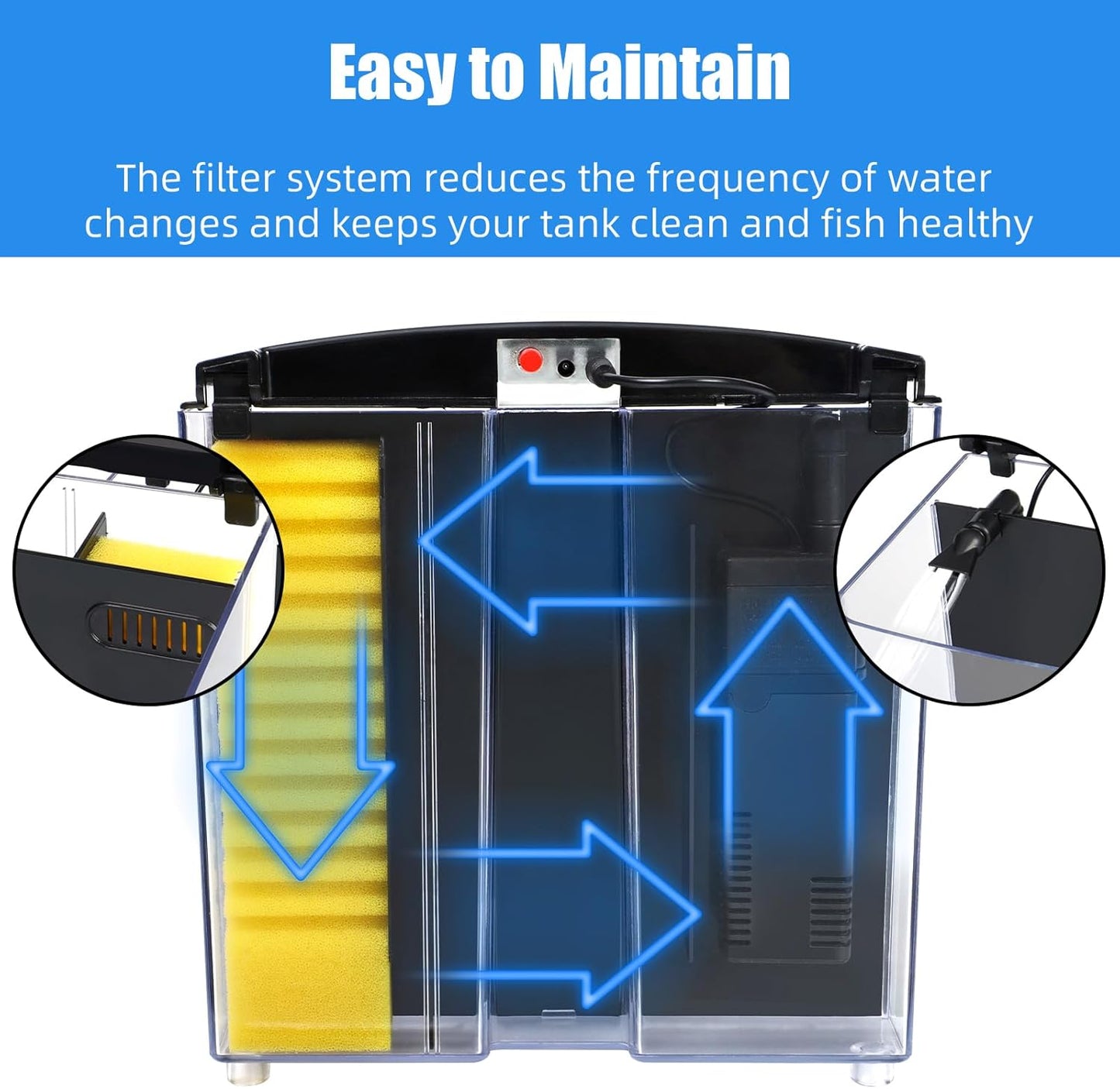 FAQUANEAT 1.2G Betta Tank Kit