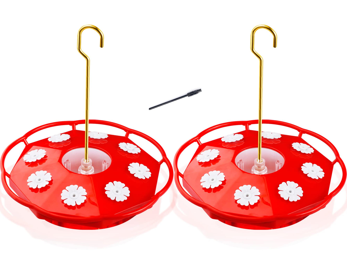 eWonLife 2-Pack Hummingbird Feeders, 16oz
