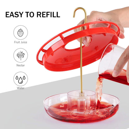 eWonLife 2-Pack Hummingbird Feeders, 16oz