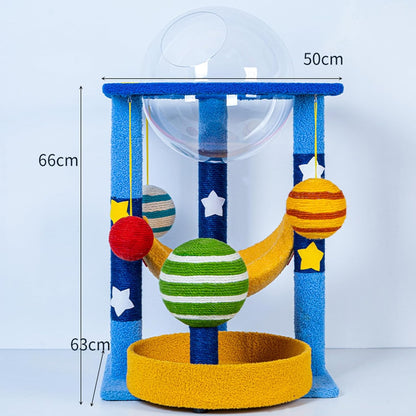 Cat Tree Tower 66cm Planet Theme