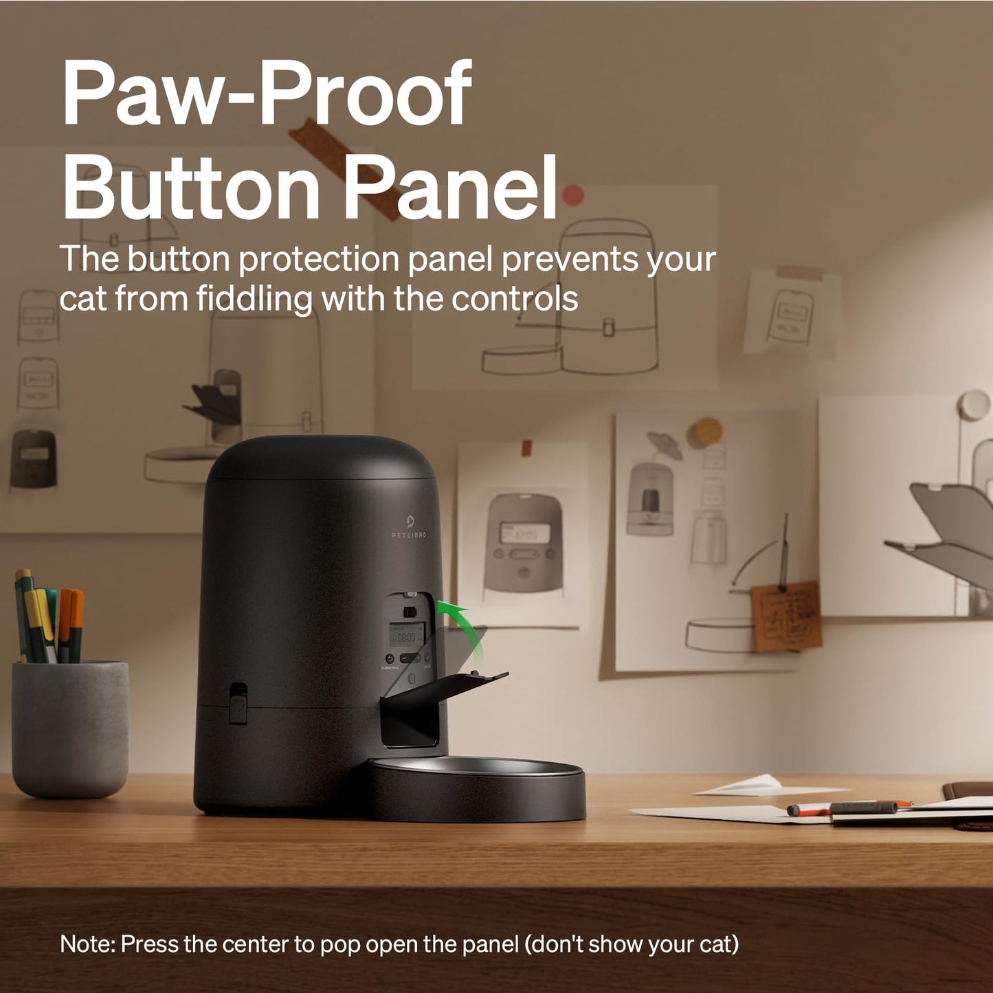 PETLIBRO 2L Wi-Fi Cat Feeder – Black