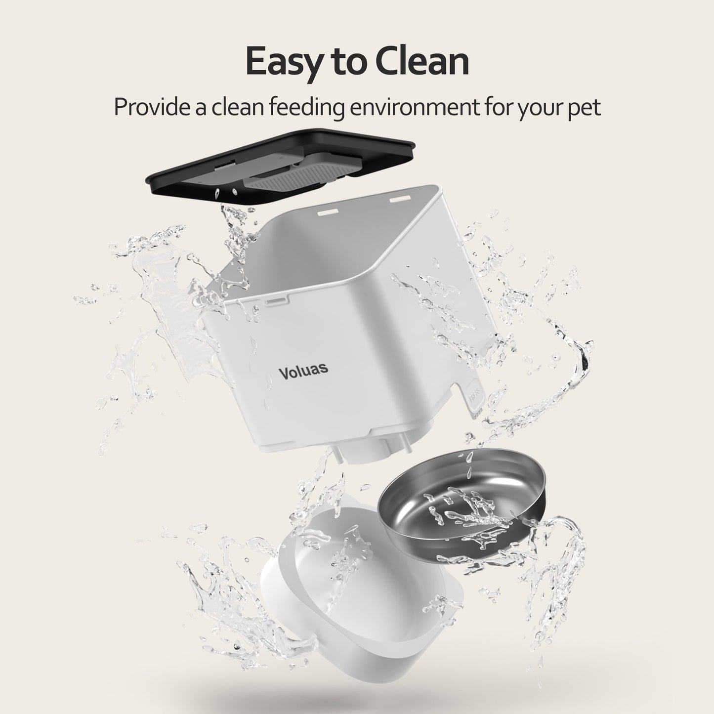 Auto Cat & Dog Feeder with Timer & Voice